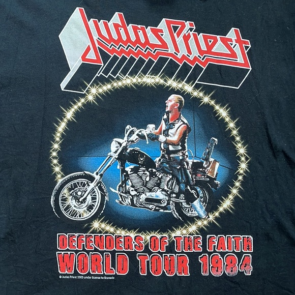 Judas Priest Defenders of the Faith 1984 Tour Shirt 2005 REISSUE NWT Read Detail - Picture 2 of 12